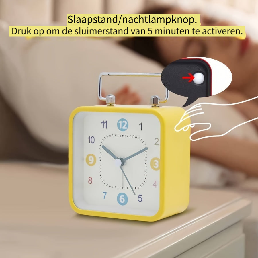TimeCube Clock - Stylish Square Alarm Clock with Night Light