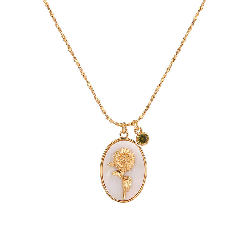 Aurora Birthstone and Birth Flower Necklace – A Personal Jewelry for My Loved Ones
