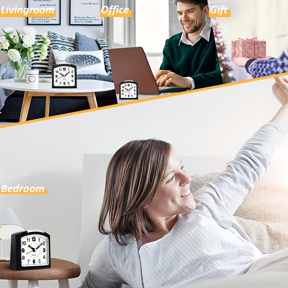 SnoozeEase - Stylish Silent Alarm Clock with Snooze
