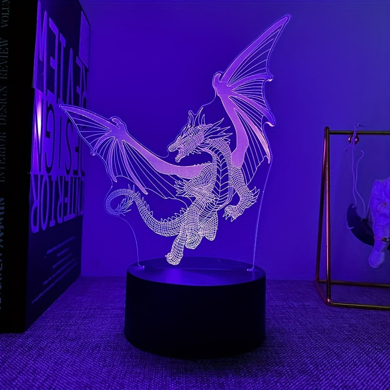 DinoGlow Lamp – 3D Night Lamp with RGB Light