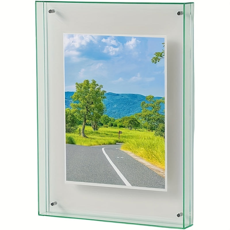 Acrylic Frame – Modern Vertical Photo Frame for Table and Wall