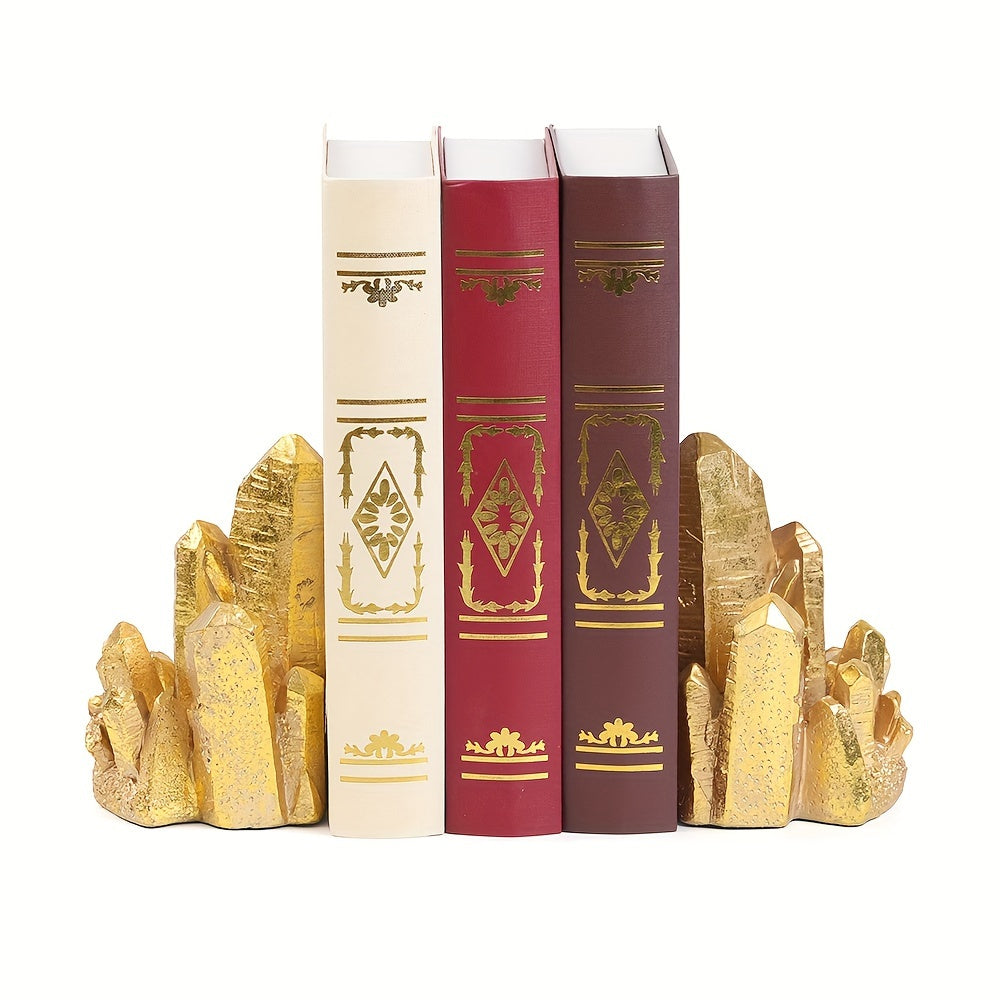 CrystalForm - Vintage Bookends with Crystal Design