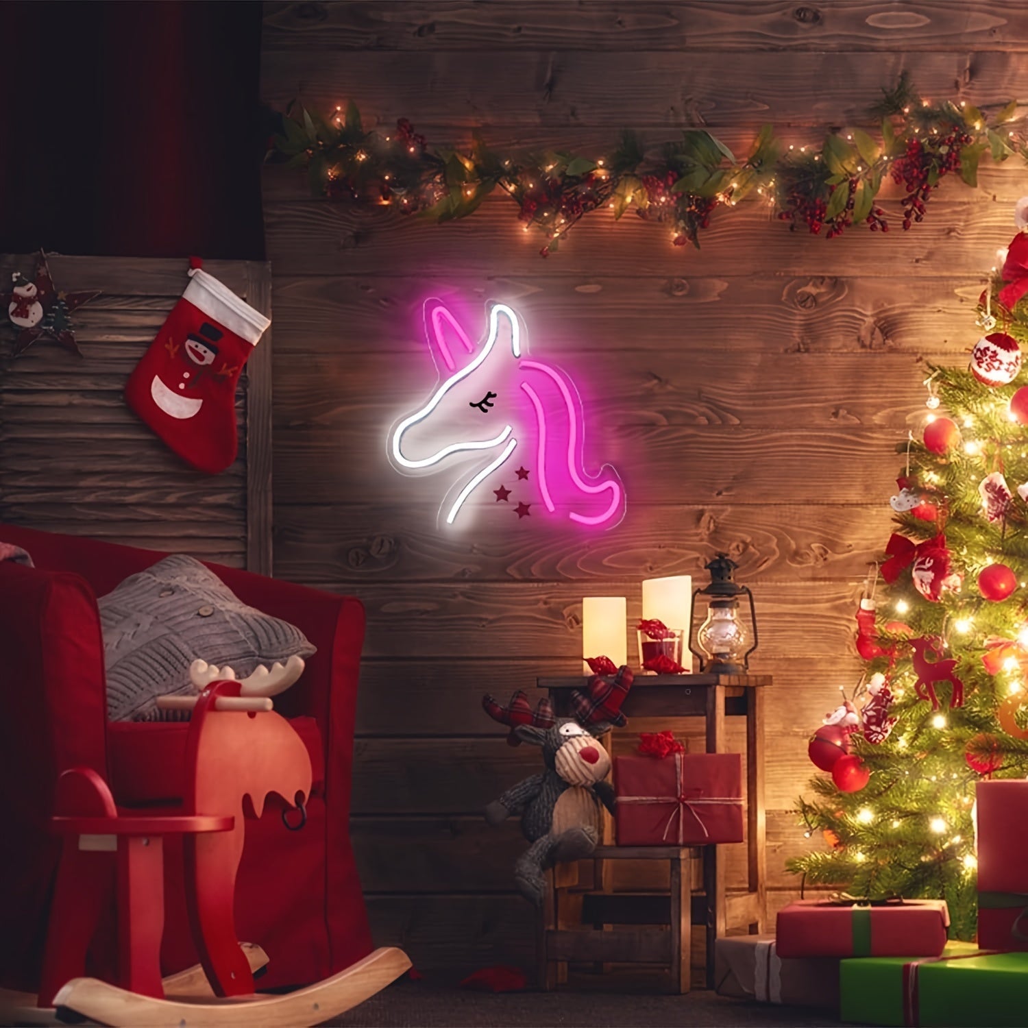 NeonMagic Ljus – Magisk Rosa LED Vägglampa