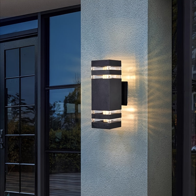 DualWall Lamp – Modern Double Cup Outdoor Wall Lamp
