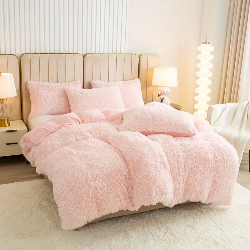 Ultra Plush Plush Bedding Set with Zipper - Luxury &amp; Comfort