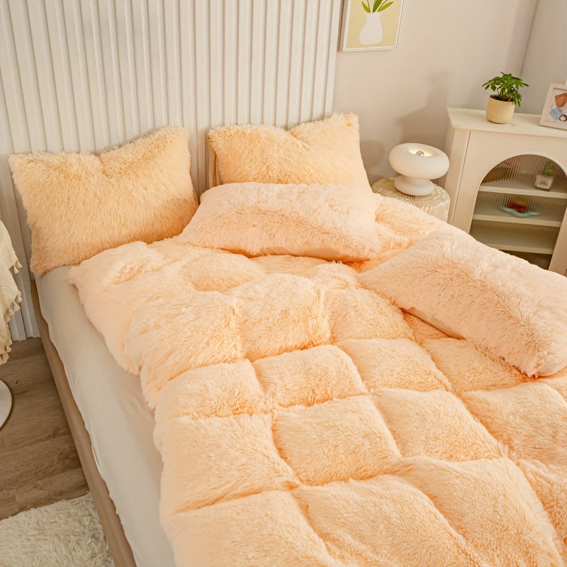 Ultra Plush Plush Bedding Set with Zipper - Luxury &amp; Comfort