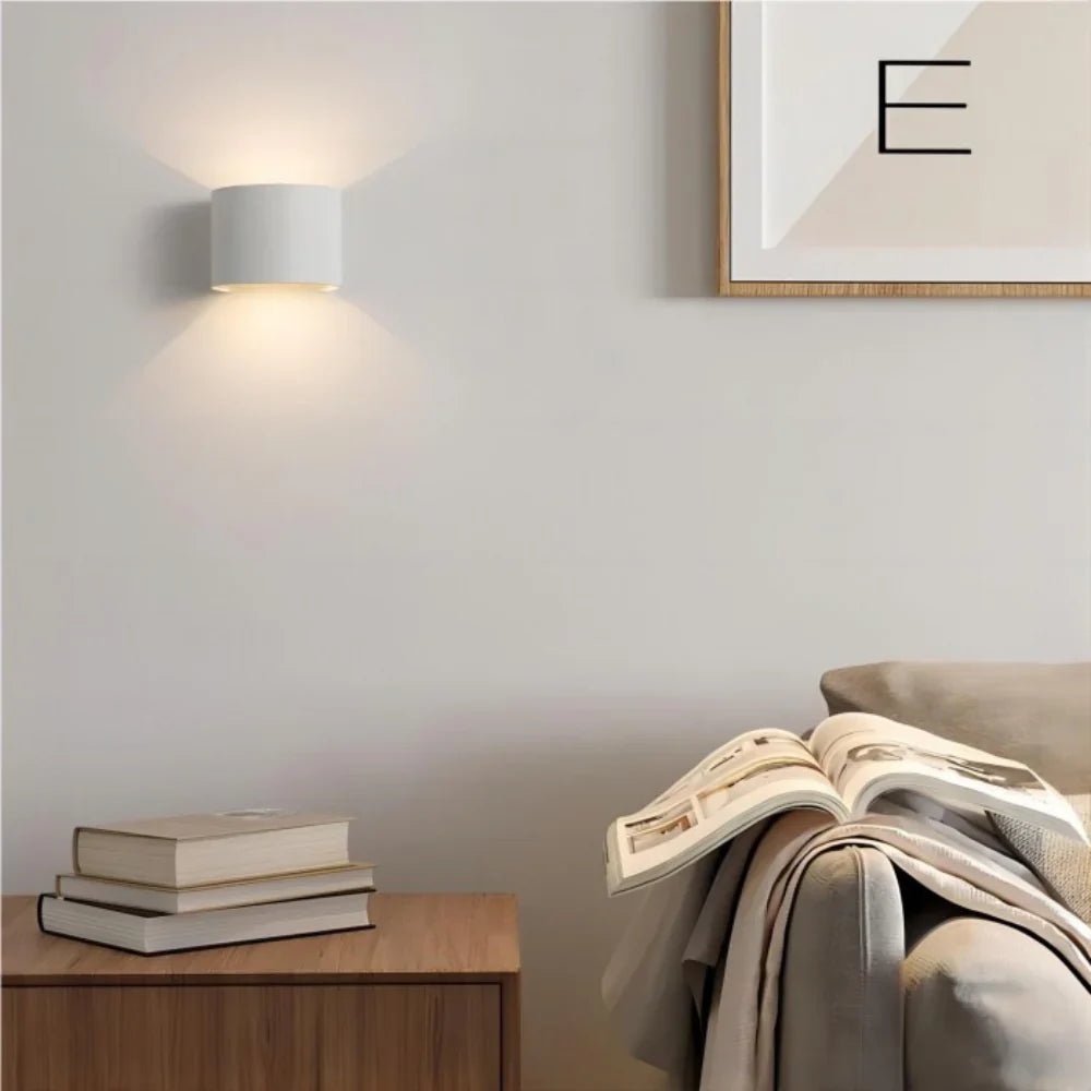 Lumière Royale - Stilig modern LED kub vägglampa (Vit)