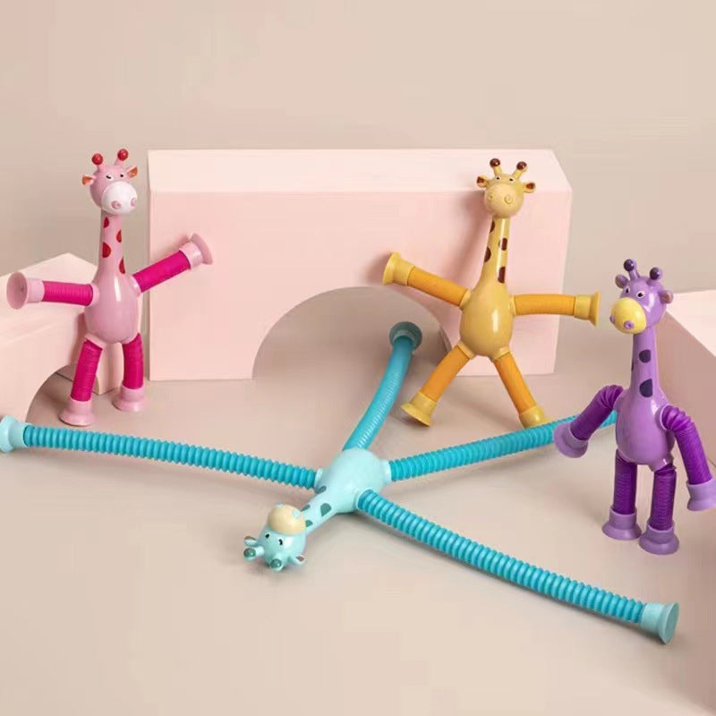 StretchGiraffe - Flexible Suction Cup Toy for Kids