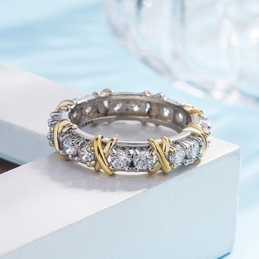 Auryn Ring - Elegant Platinum Cross Jewelry