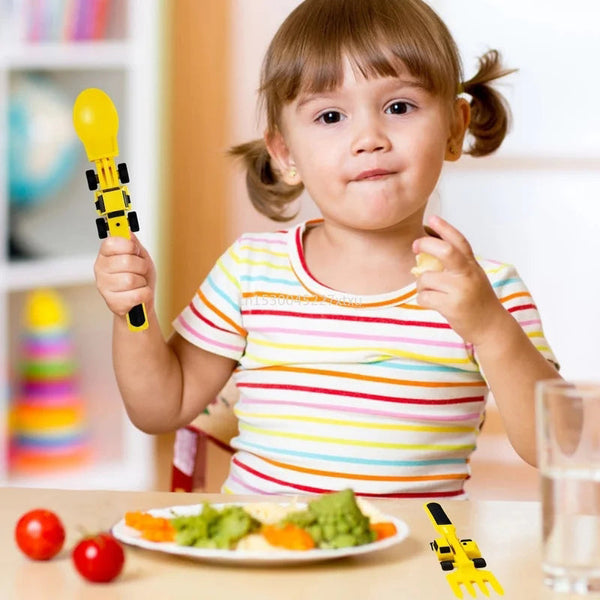 ConstructoFork - Large Children's Cutlery Set for Construction