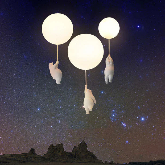 CloudBear – Playful children's ceiling lamp with balloon