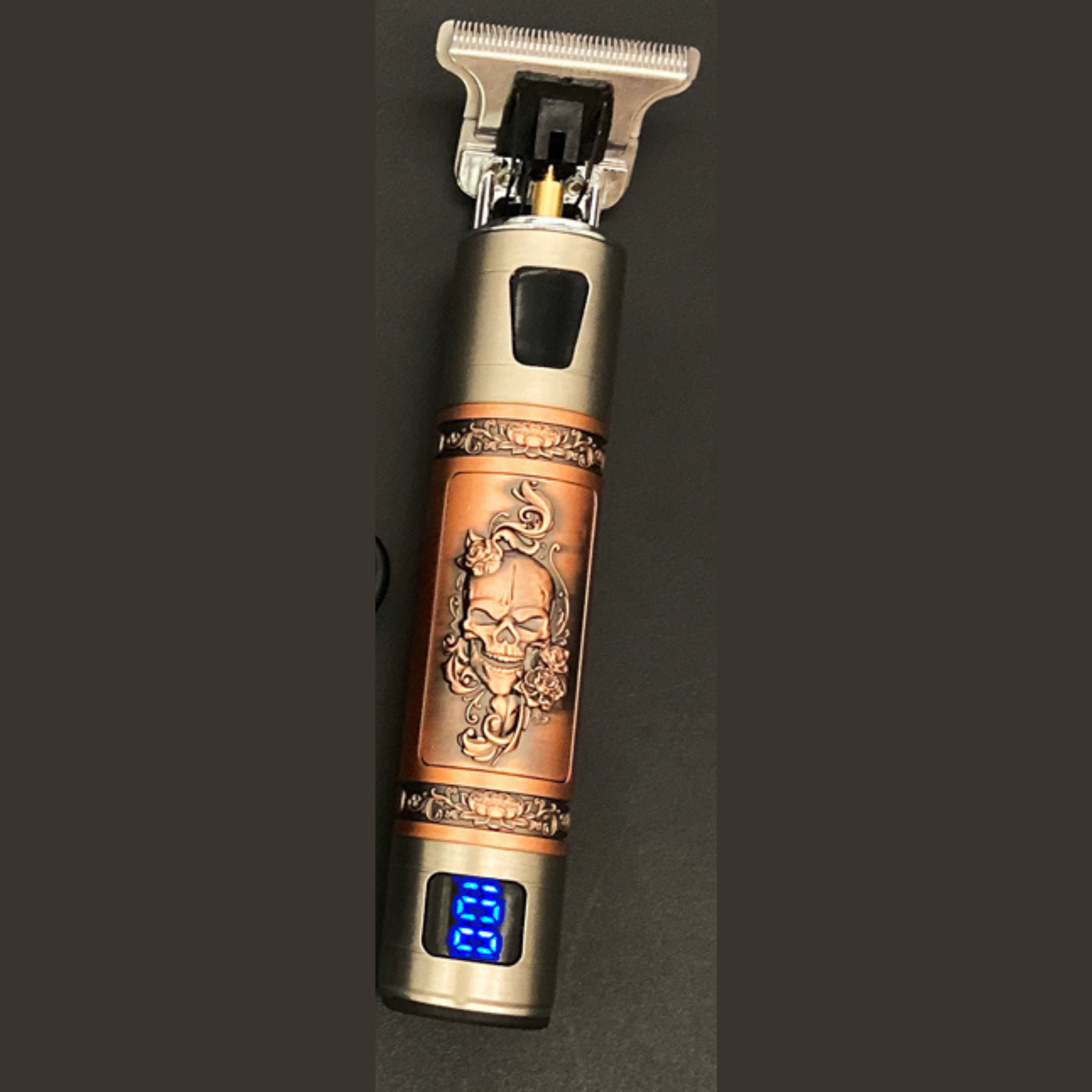 SkullTrim – Vintage Rechargeable Beard Trimmer with Attachments