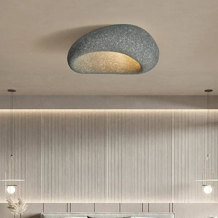 SereneAura Ceiling Lamp – Natural Wabi Sabi Lighting
