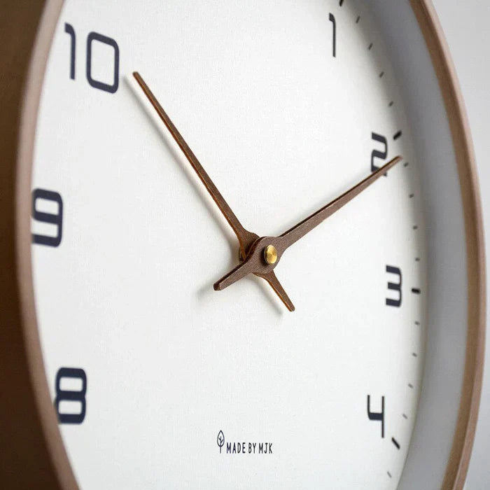 NordicTimber - Large Wooden Hanging Clock for Your Interior