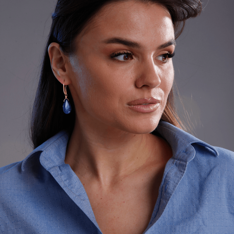 DreamLapis Earrings – Elegant Deep Blue Earrings