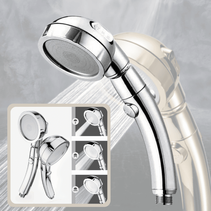 PowerHead 3-in-1 Shower Set - Adjustable Rain Shower with Hose