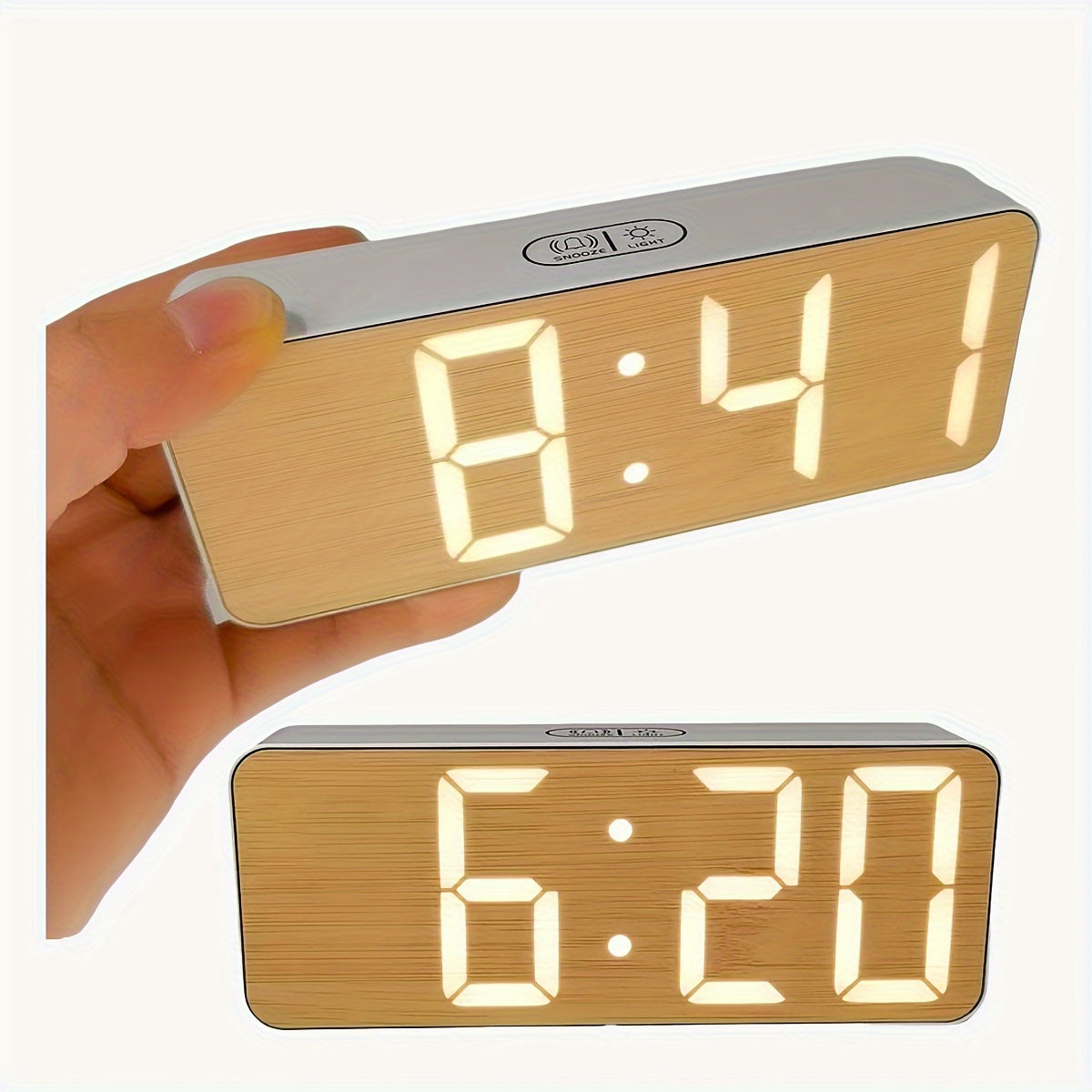 TimeGlow – Elegant LED Alarm Clock with Dimming Function