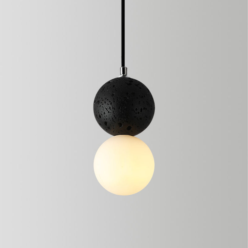 Aurora Glow - Luxurious LED Pendant Lamp in Black/White