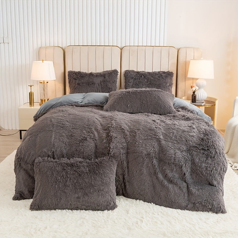 Ultra Plush Plush Bedding Set with Zipper - Luxury &amp; Comfort