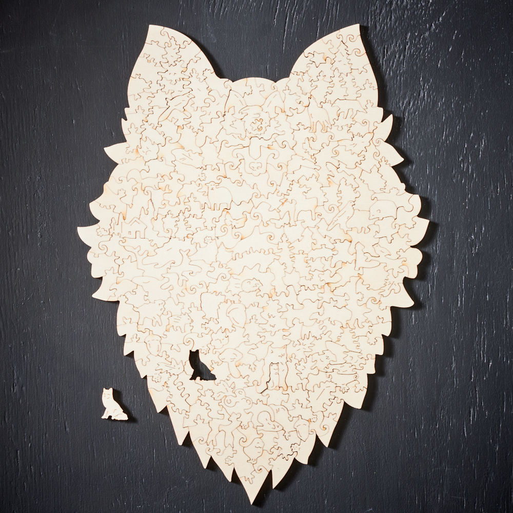 MajesticWolf Puzzle – Premium Wooden Puzzle