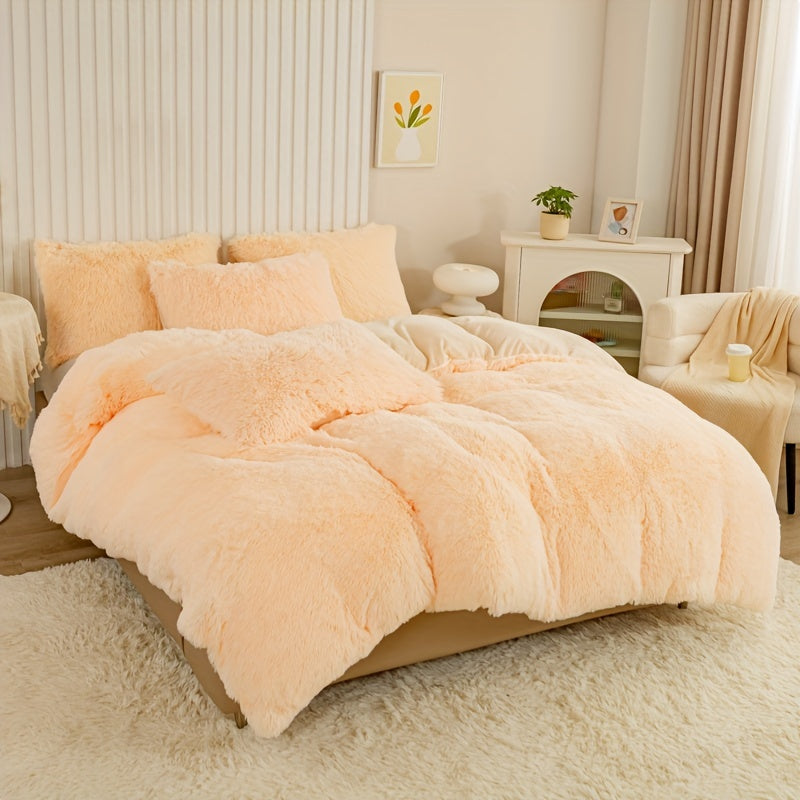 Ultra Plush Plush Bedding Set with Zipper - Luxury &amp; Comfort