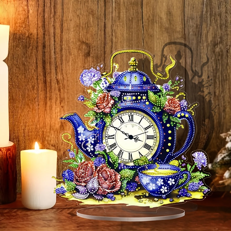DecoClock - Stylish Acrylic Teapot Clock