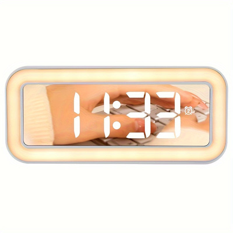 MirrorTime Alarm Clock - Stylish Digital Mirror Clock