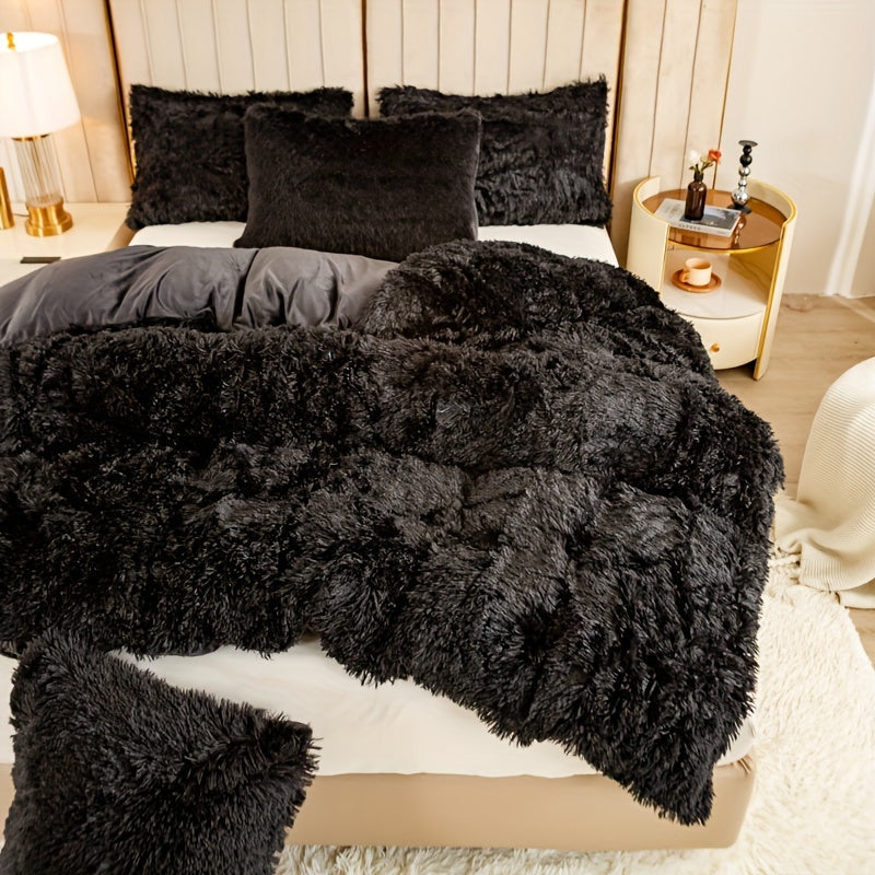 Ultra Plush Plush Bedding Set with Zipper - Luxury &amp; Comfort