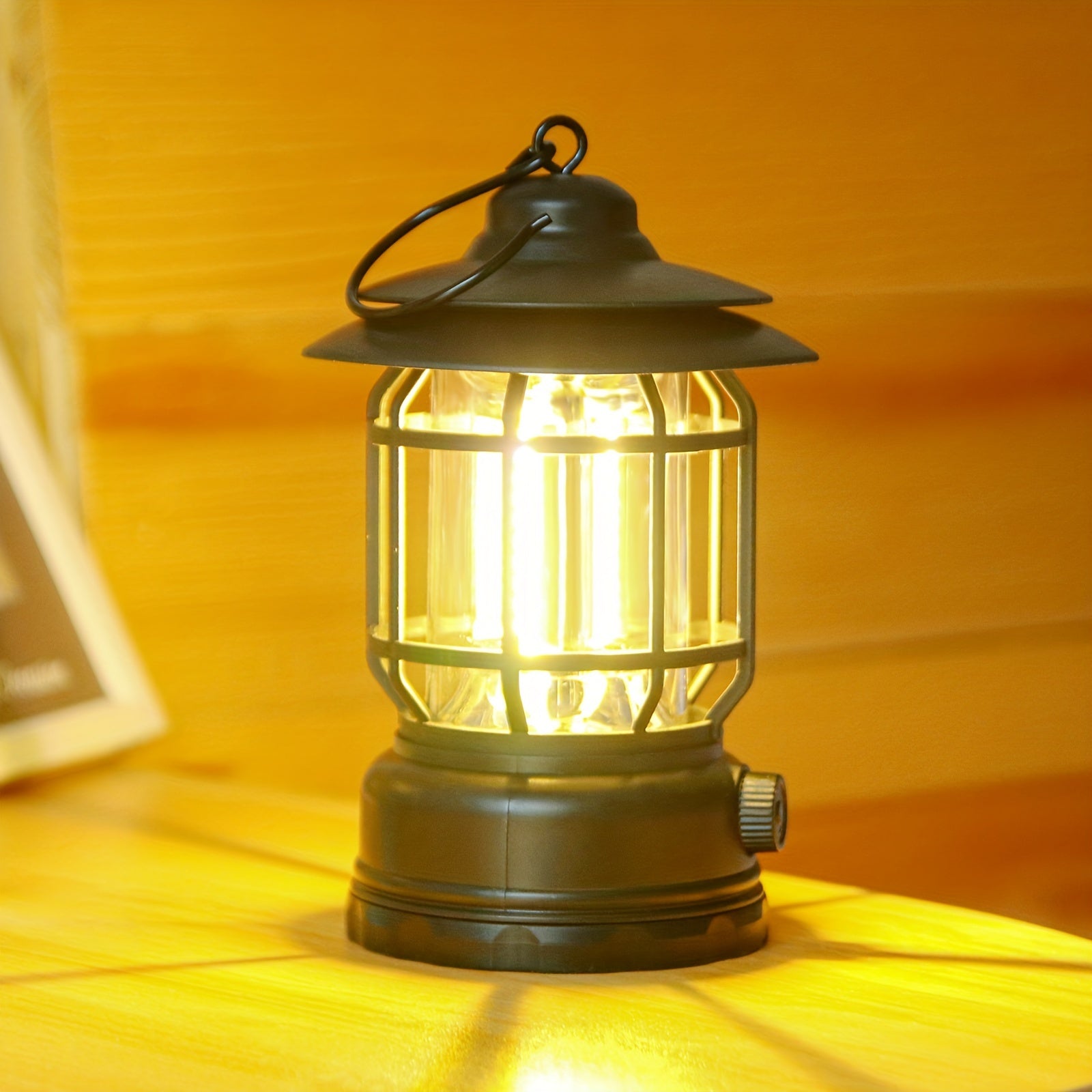 RetroGlow Lamp – Dimmable Rechargeable LED Outdoor Lighting