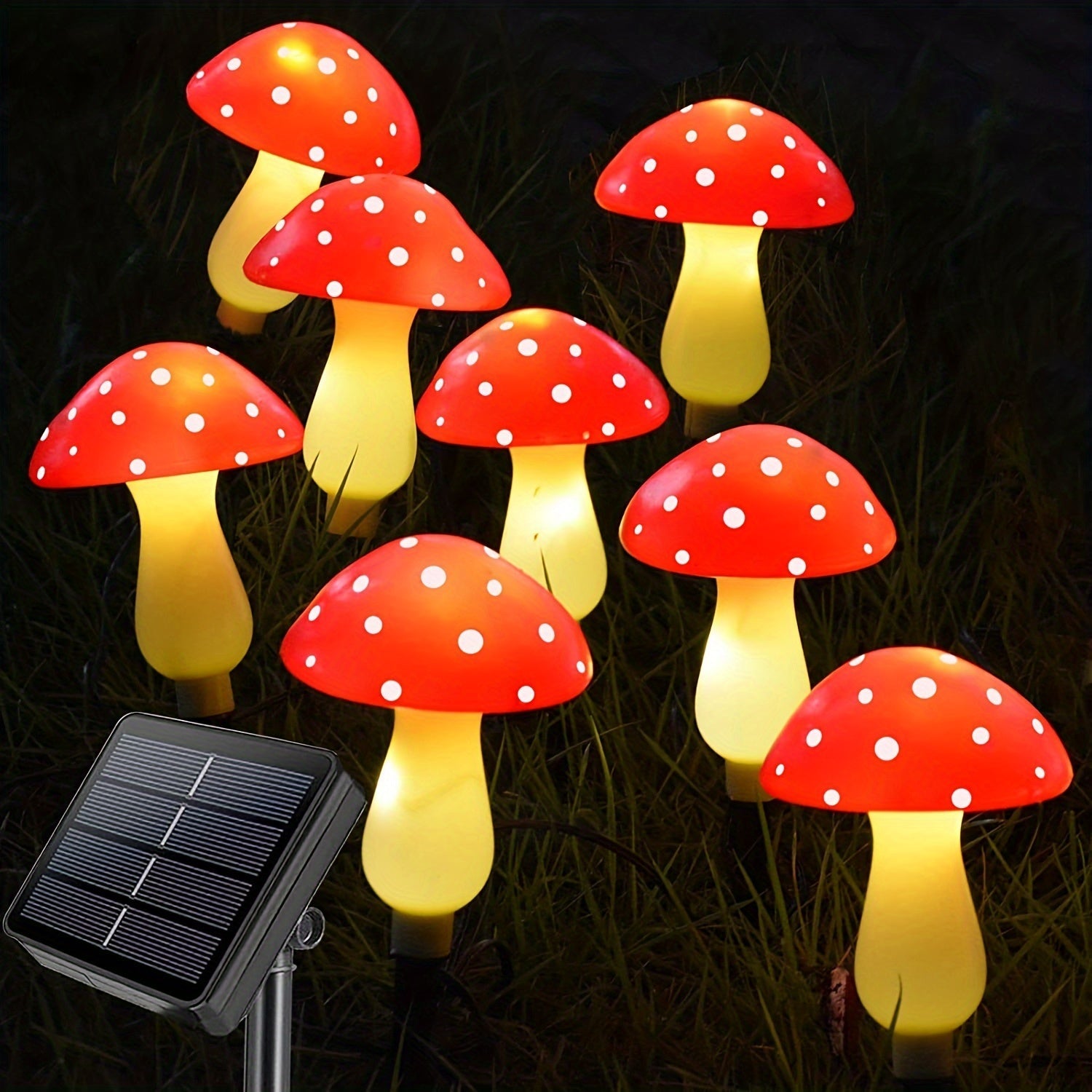 SolarGlow Lamp - Energy Efficient Garden Lighting with 8 Modes