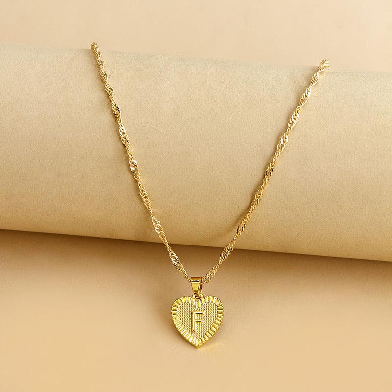 Amara - Elegant Golden Heart Necklace