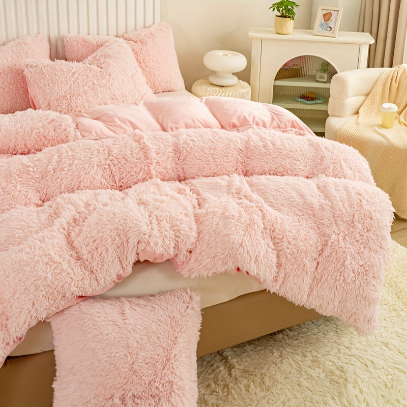 Ultra Plush Plush Bedding Set with Zipper - Luxury &amp; Comfort