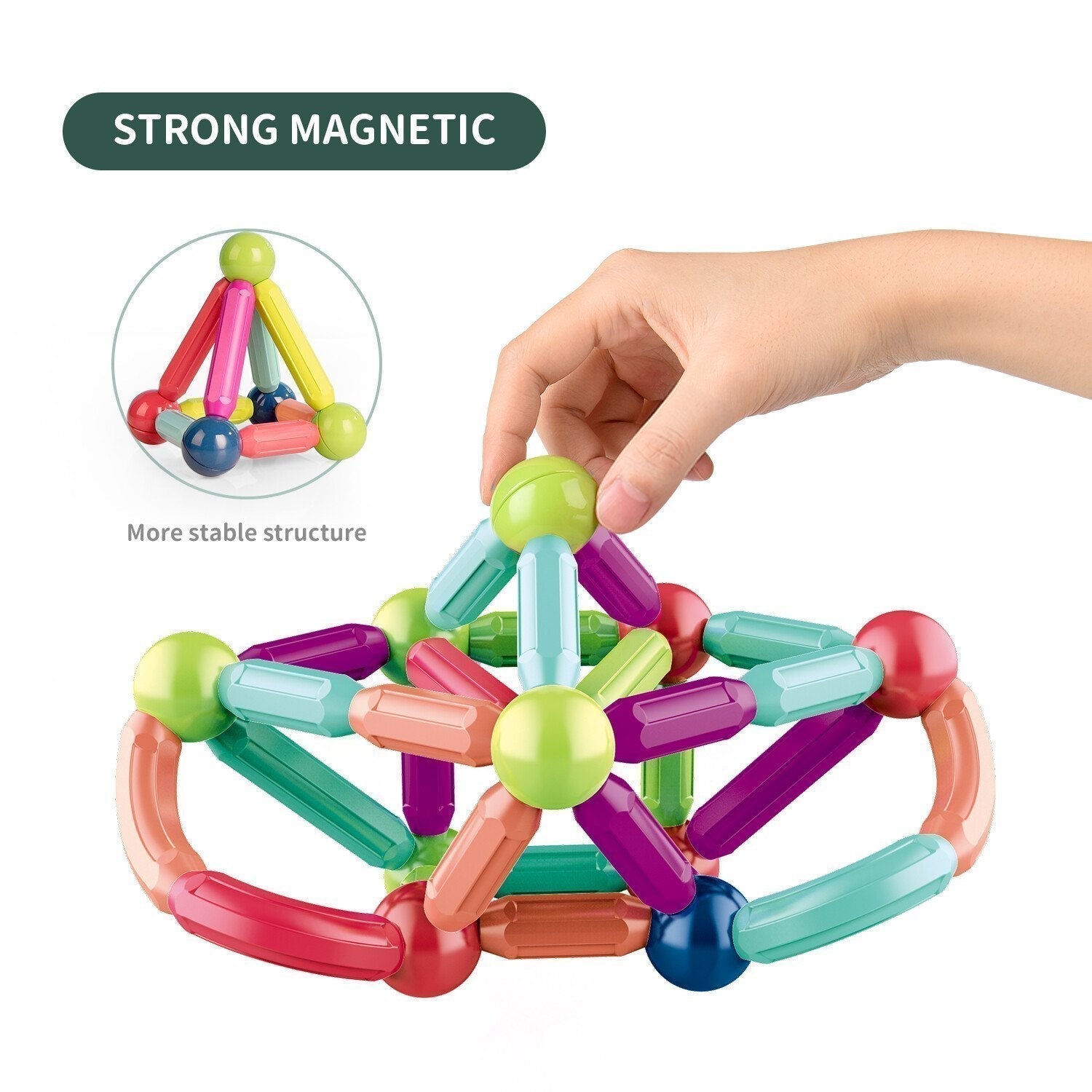 MagicBlocks Playset - Creative Magnetic Toy with Storage Bag
