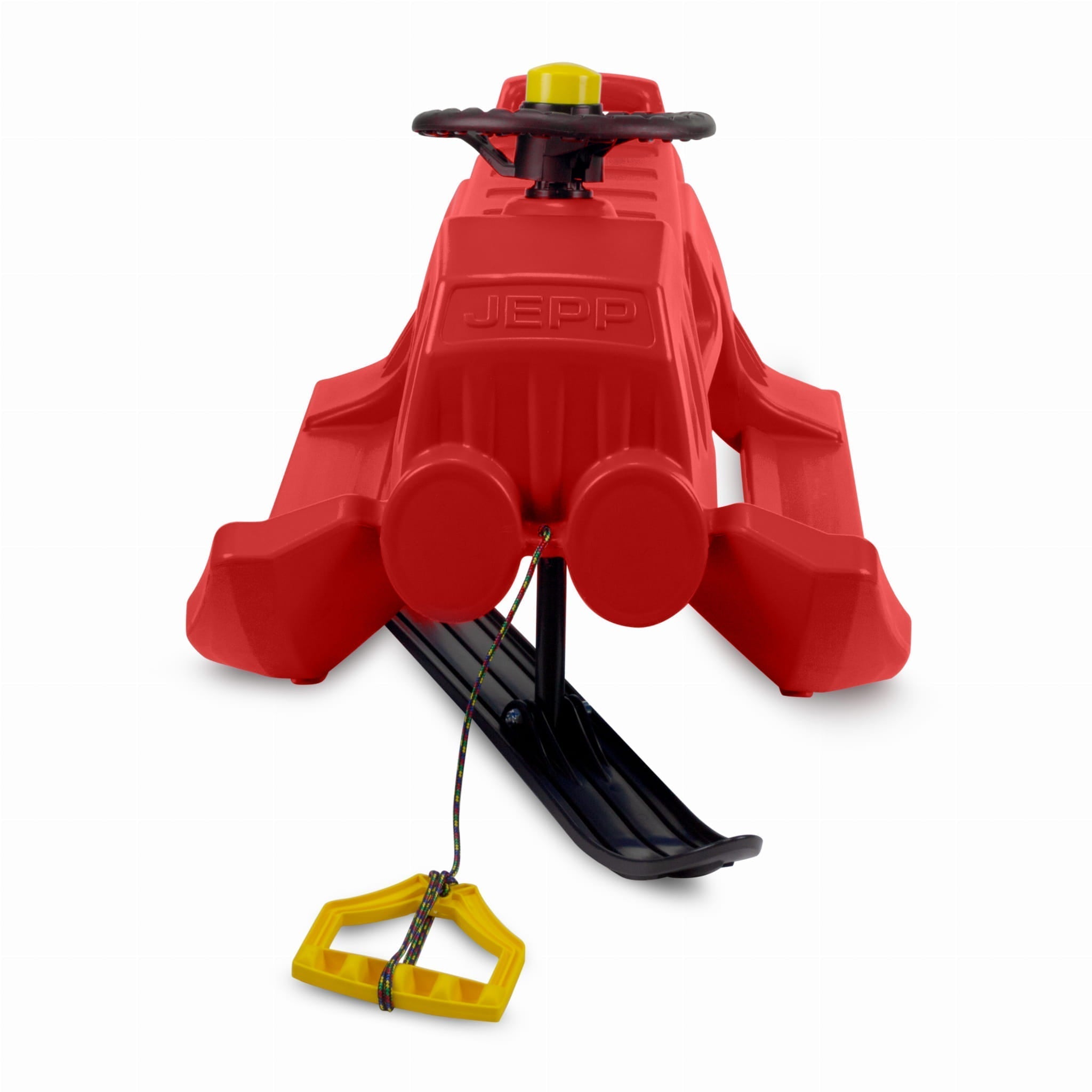 SnowGlide Sled - Lightweight Red Plastic with Handlebar