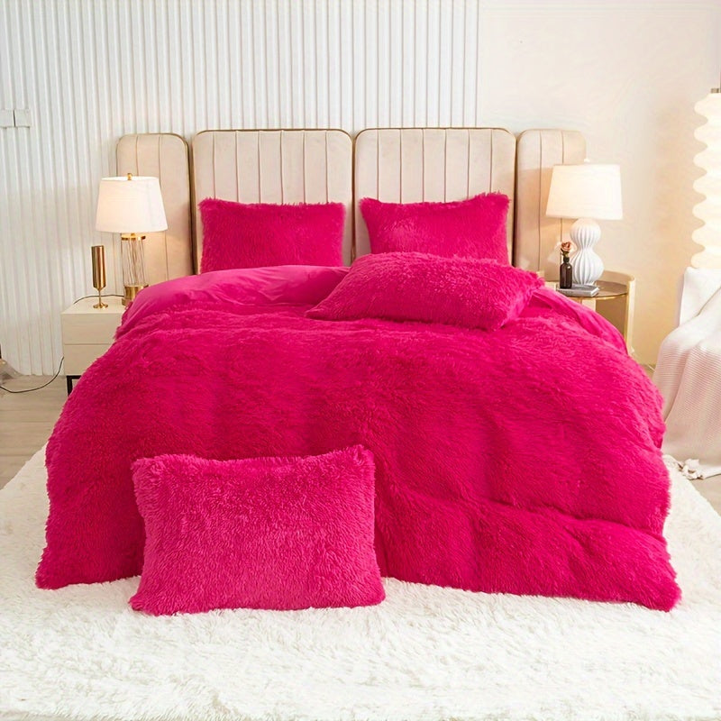 Ultra Plush Plush Bedding Set with Zipper - Luxury &amp; Comfort
