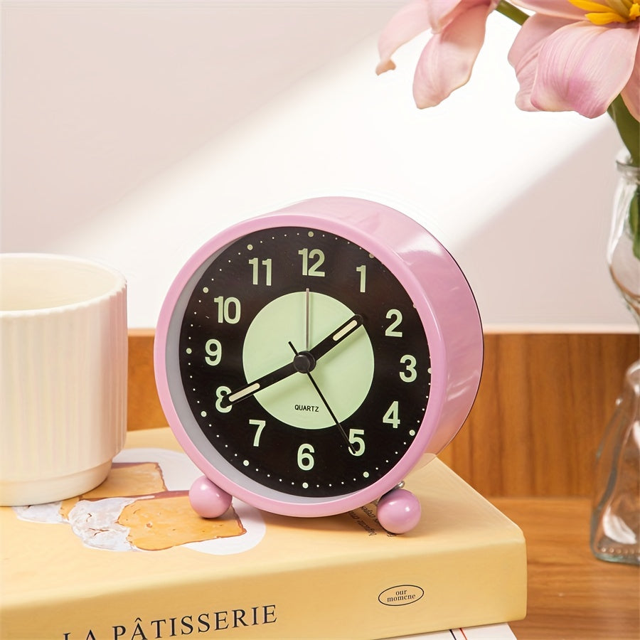 EleganceMetal Clock – Stylish Metal Alarm Clock with Night Light