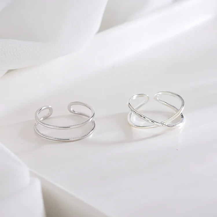 Adjustable Double Line Ring - Elegant Lina Design