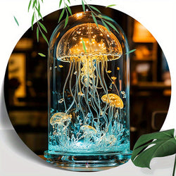 CrystalJelly – Konstnärlig Glaskrabba Lampa