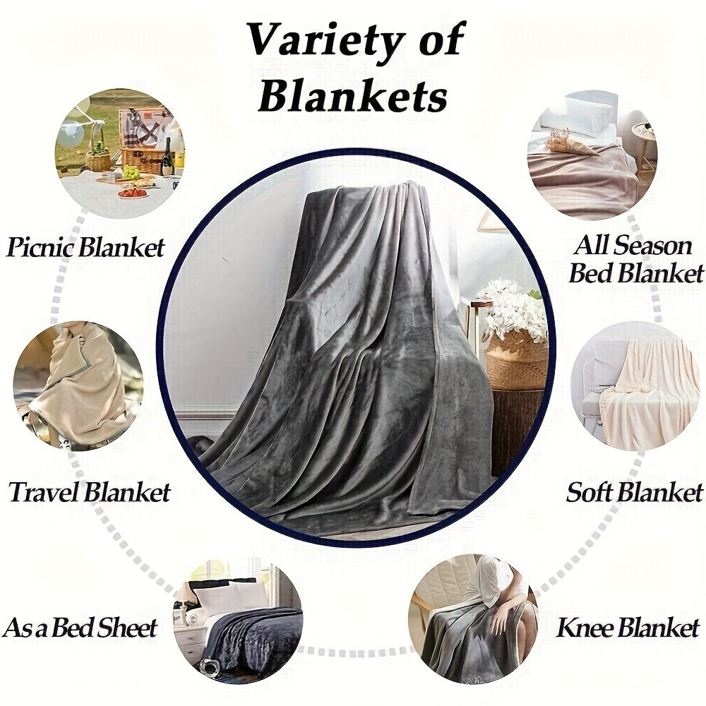 UltraSoft Fleece Blanket – Luxurious Reversible for All Seasons