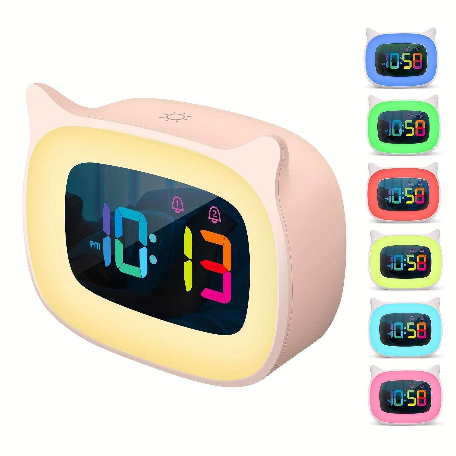 CatGlow – Charming LED Alarm Clock with Mood Lighting