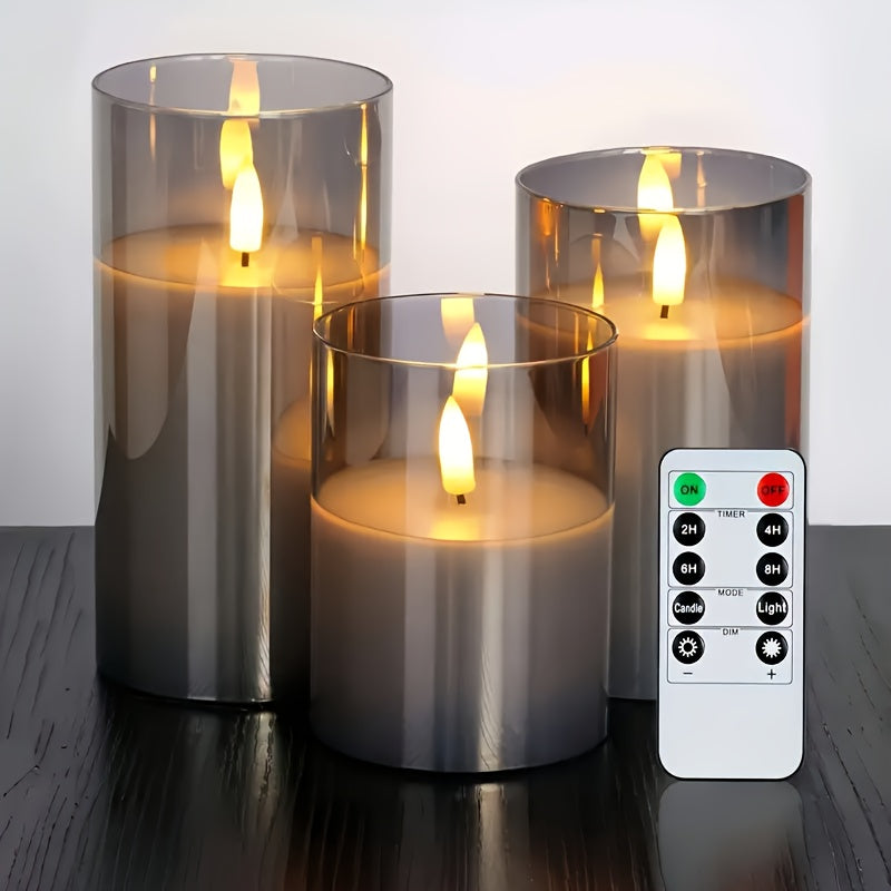 GlowLights – Set of 3 LED lights with remote control