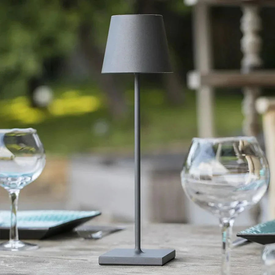 LumiLuxe - Elegant Table Lamp with Wireless Charging Function
