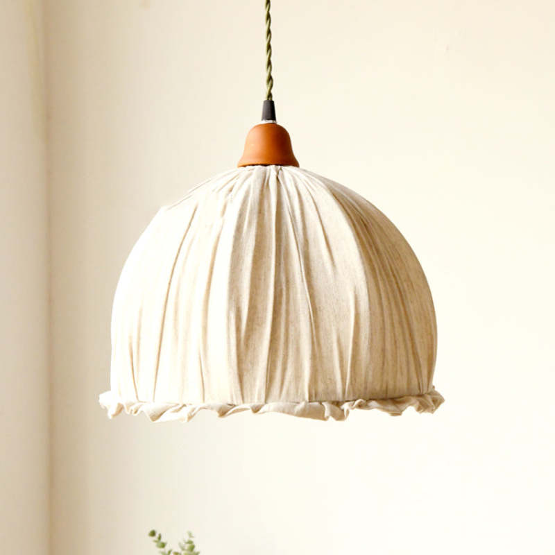 EcoChic Pendant - Stylish Scandinavian Fabric Hanging Lamp