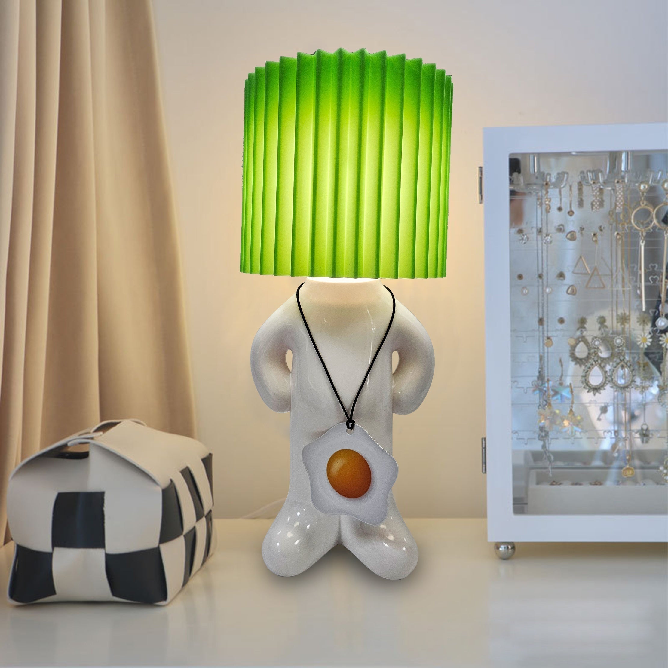 GlowCraft Lamp - Dimmable Acrylic LED with Push Button