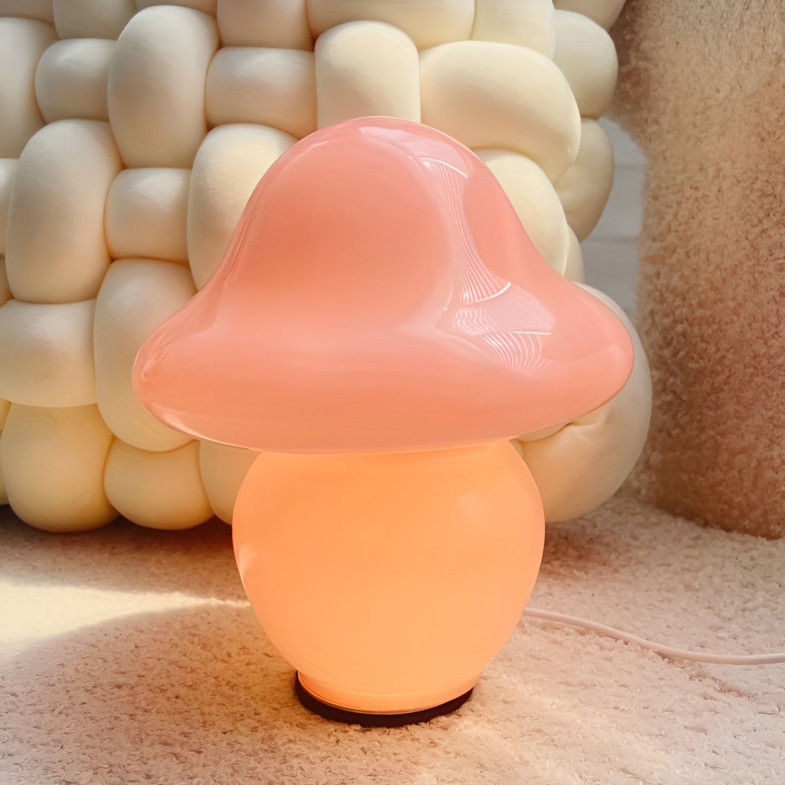 MushroomDream Lamp – Enchanting Glass Lighting with Mushroom Motif