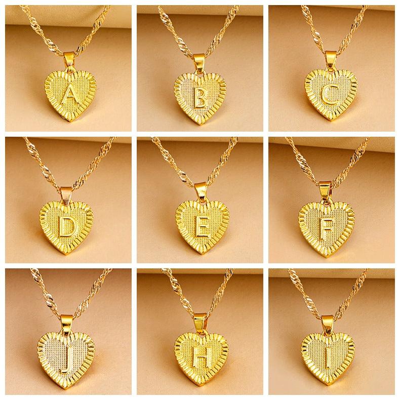 Amara - Elegant Golden Heart Necklace