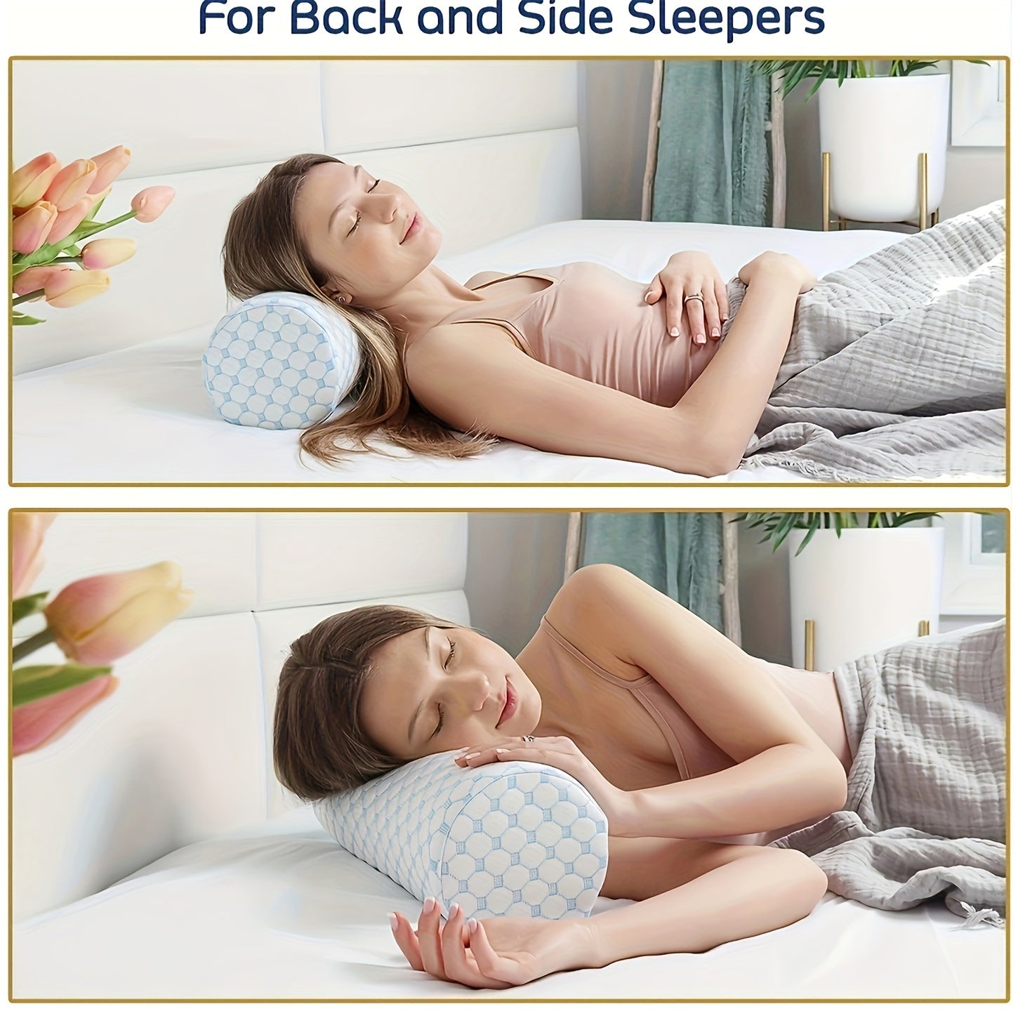 SleepAlign Pillow – Cooling Memory Foam Pillow for the Neck