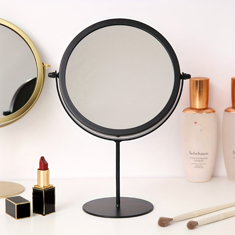 VintageGlow – Adjustable Makeup Mirror with Iron Frame