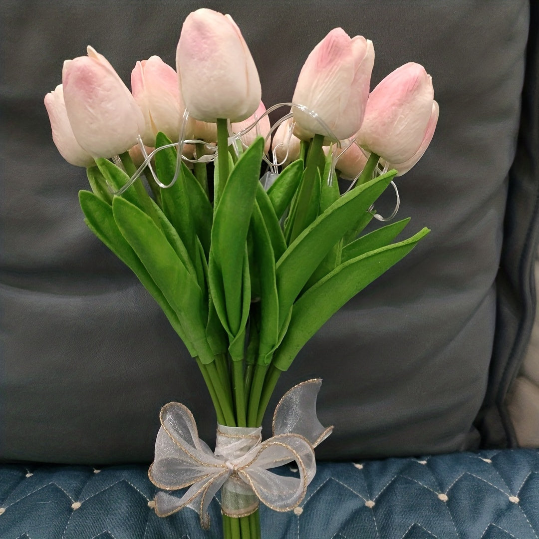 LumiBloom – 10x Tulip LED Table Lamps Bouquet