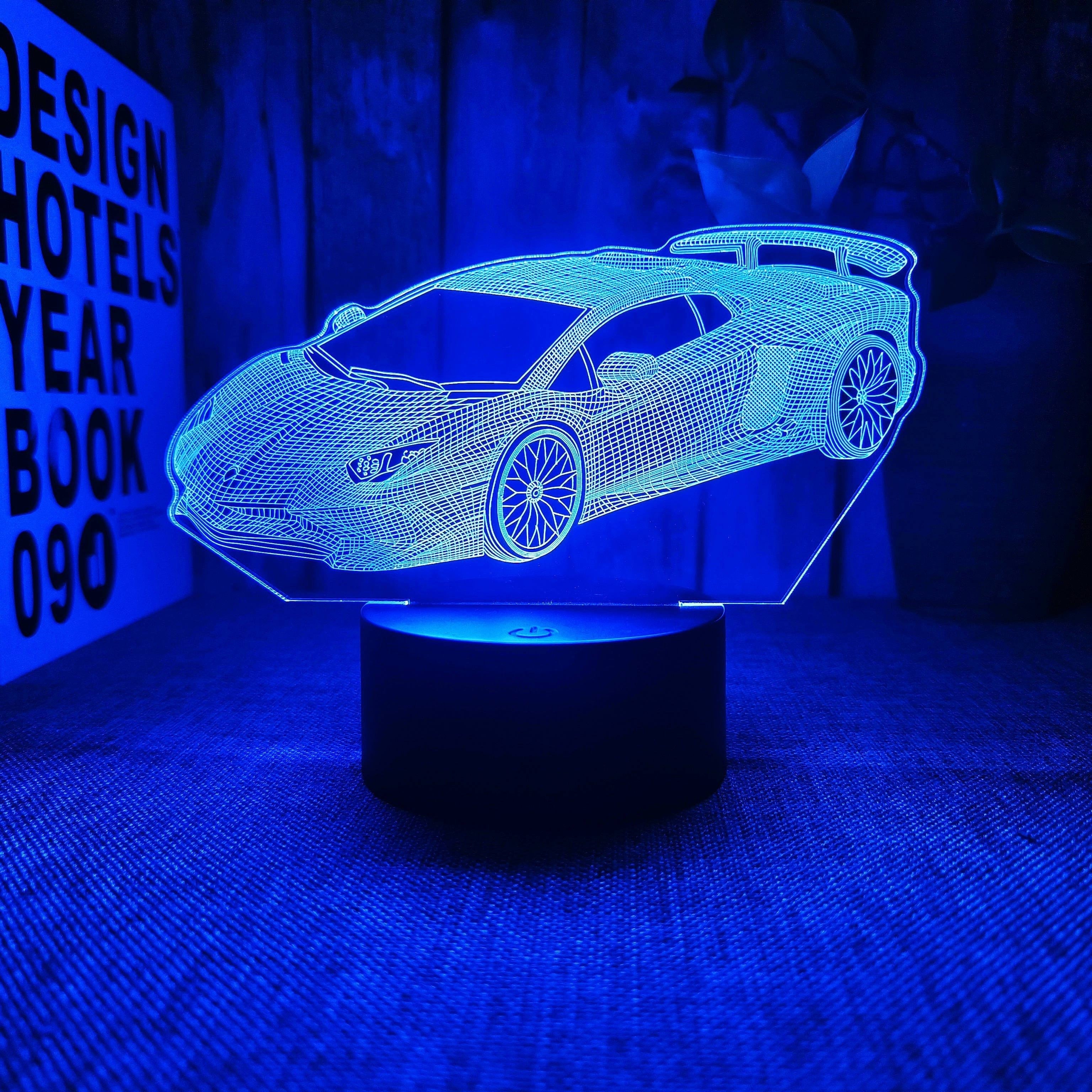 AutoLamp – 3D Sports Car Night Light with USB